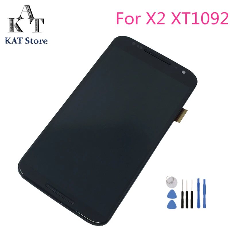ЖК дисплей 5 2 дюйма с сенсорным экраном KAT для Motorola Moto X2 XT1092 XT1095 XT1097 в сборе рамкой