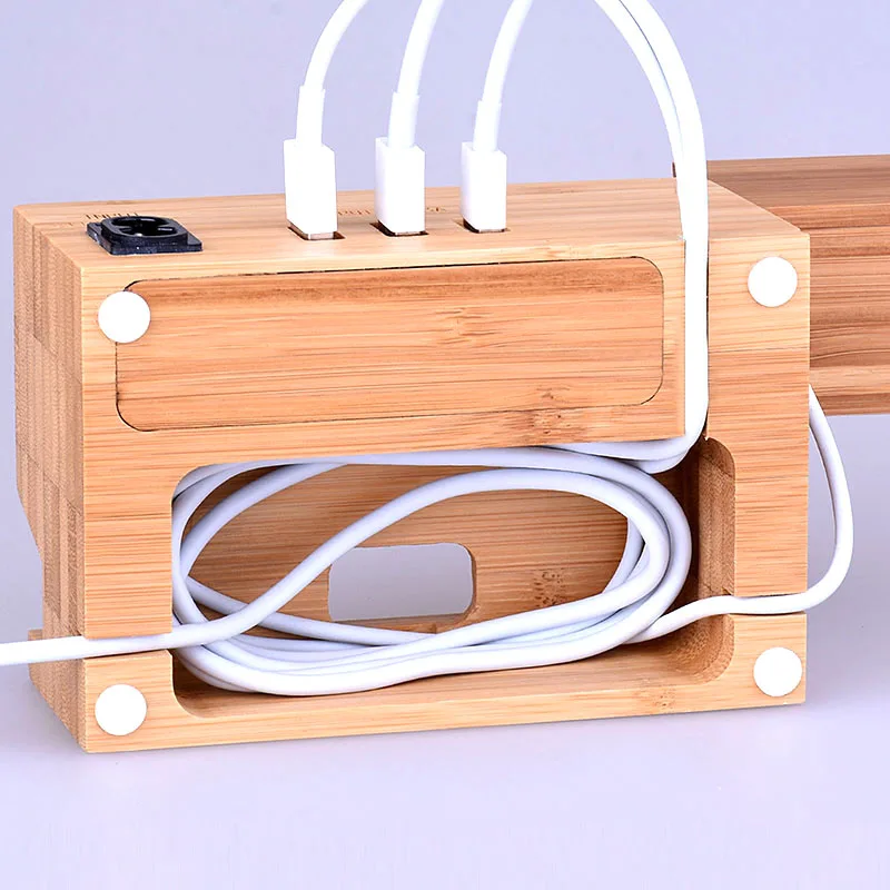 Wooden Charging Station Multi-port Device Charger with 3 USB Port Compitable with iPhone Android UY8
Wooden Charging Station Multi-port Device Charger with 3 USB Port Compitable with iPhone Android UY8