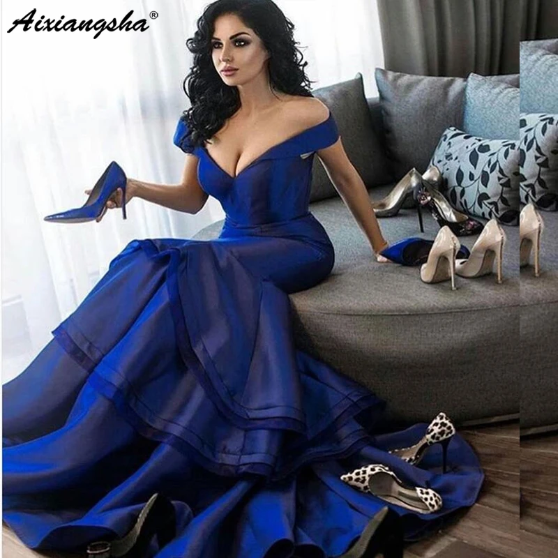 Sexy Royal Blue Long Mermaid Evening Dresses Abendkleider Deep V-neck Plus Size Lace Up Formal Dresses Ruffles
Sexy Royal Blue Long Mermaid Evening Dresses Abendkleider Deep V-neck Plus Size Lace Up Formal Dresses Ruffles