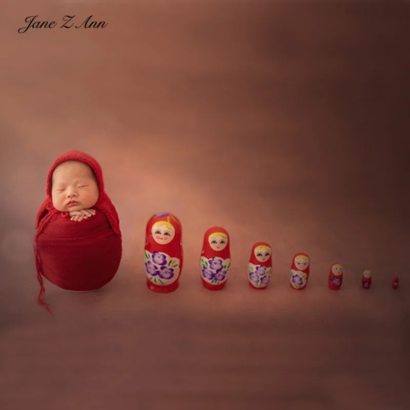 

Jane Z Ann Newborn baby photo props Red Cloak for Newborn studio shooting creative theme accessories