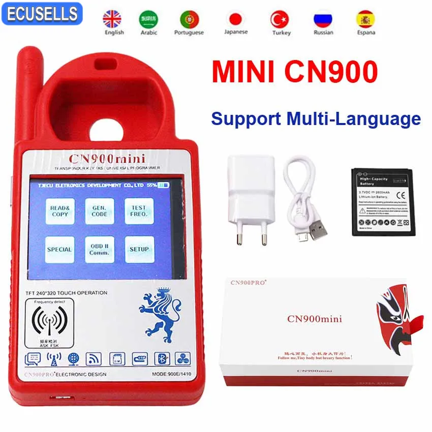Программатор ключей транспондера Mini CN900 Smart V5.18 программатор для чипов 4C 46 4D 48G