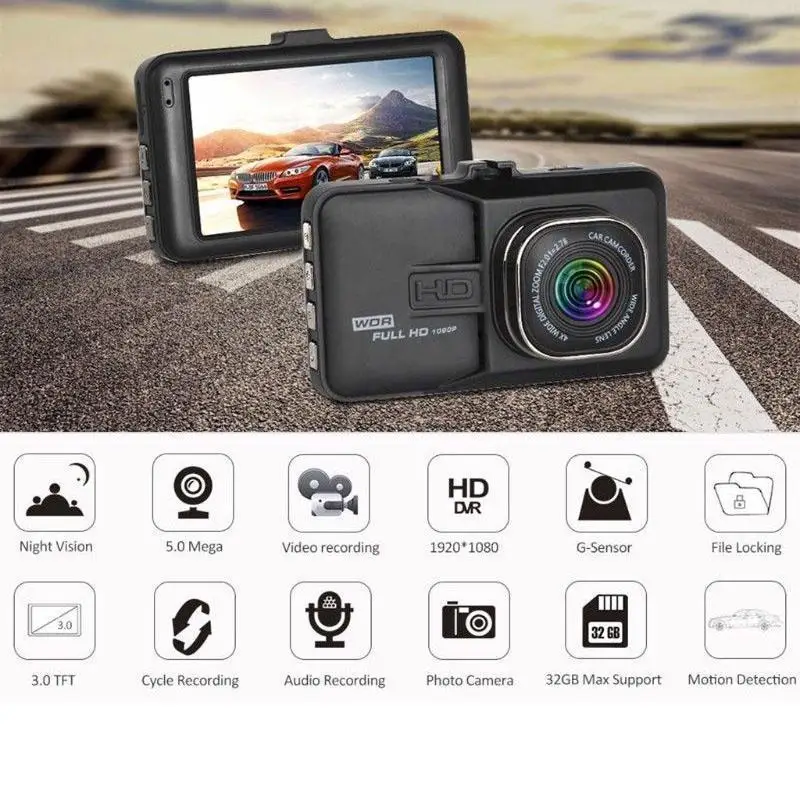 Auto 3 Inch Dash Cam Car DVR High Definition 1080P Tachograph Camera Recorder Double Cameras Reversing Images All-in-one Camera
Auto 3 Inch Dash Cam Car DVR High Definition 1080P Tachograph Camera Recorder Double Cameras Reversing Images All-in-one Camera