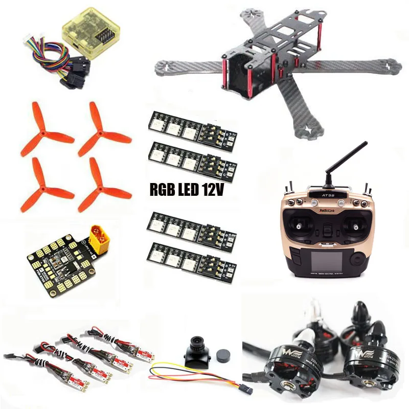 QAV-R 220mm QAV 210 220 AT9S Remote Control Quadcopter Pure Carbon Frame XT60 PDB CC3D Wdiy 2204 2300kv 12A ESC FPV Drone
QAV-R 220mm QAV 210 220 AT9S Remote Control Quadcopter Pure Carbon Frame XT60 PDB CC3D Wdiy 2204 2300kv 12A ESC FPV Drone