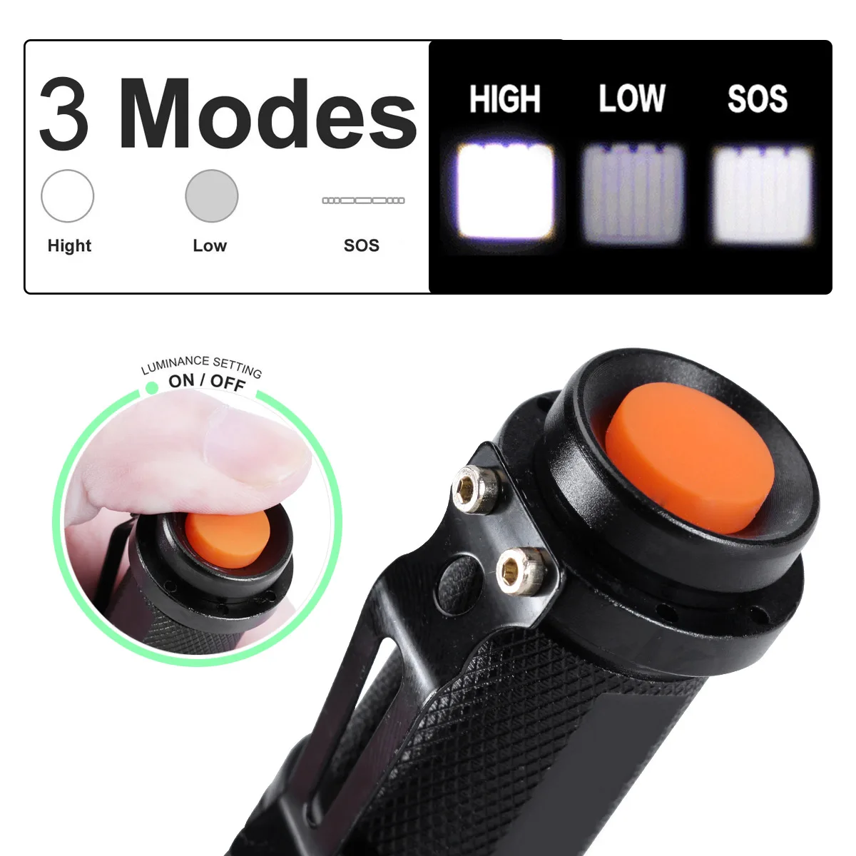 High Power Tactical Handheld LED Mini Flashlight 3 Modes Zoomable Waterproof Lamp Light for Camping LB88
High Power Tactical Handheld LED Mini Flashlight 3 Modes Zoomable Waterproof Lamp Light for Camping LB88