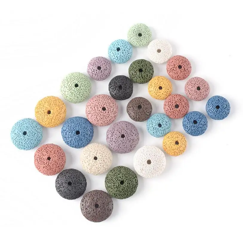 Natural Colorful Volcanic Lava Stone Round Charms Beads Loose Spacer Beads DIY Earring Necklace Bead Jewelry Making Accessories
Natural Colorful Volcanic Lava Stone Round Charms Beads Loose Spacer Beads DIY Earring Necklace Bead Jewelry Making Accessories