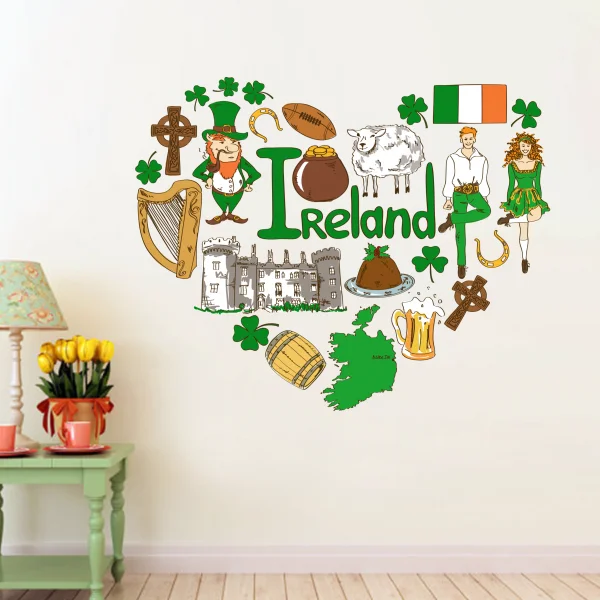 Ireland Illustration Travel The Word Landmark Wall Sticker Wedding Decor Vinyl Waterproof Wall Sticker Wallpaper Wall Decal
Ireland Illustration Travel The Word Landmark Wall Sticker Wedding Decor Vinyl Waterproof Wall Sticker Wallpaper Wall Decal