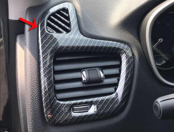 Carbon fiber Style Interior Air-Condition Vent Outlet Cover Trim For Jeep Compass 2017 2018 Car Accessories Stickers W4
Carbon fiber Style Interior Air-Condition Vent Outlet Cover Trim For Jeep Compass 2017 2018 Car Accessories Stickers W4
