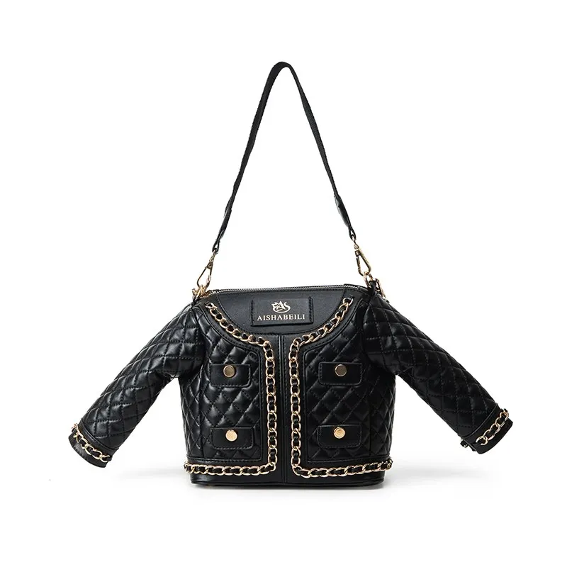 Personality creative rhombic clothes bag 2019 spring new net red chain black shoulder bag diagonal female funny bag
Personality creative rhombic clothes bag 2019 spring new net red chain black shoulder bag diagonal female funny bag