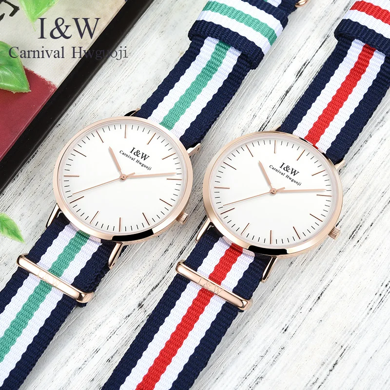 I&W Fashion Nyloy Strap Quartz Watch Women Carnival Ladies Ultra Thin Simple Wrist Watch Sapphire Crystal Clock bayan kol saati
I&W Fashion Nyloy Strap Quartz Watch Women Carnival Ladies Ultra Thin Simple Wrist Watch Sapphire Crystal Clock bayan kol saati