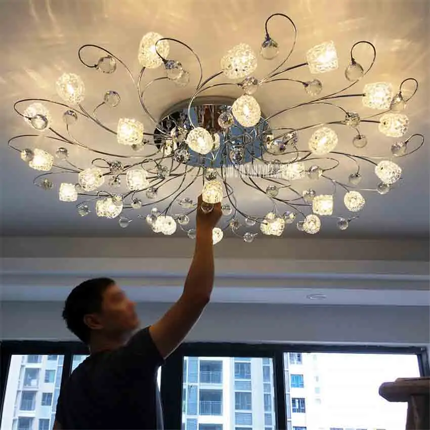Creative Nordic Modern Minimalist Lamp MX8342-29 Crystal Remote Control G4 LED 5W*29 Lights Living Room Bedroom Ceiling Lights
Creative Nordic Modern Minimalist Lamp MX8342-29 Crystal Remote Control G4 LED 5W*29 Lights Living Room Bedroom Ceiling Lights