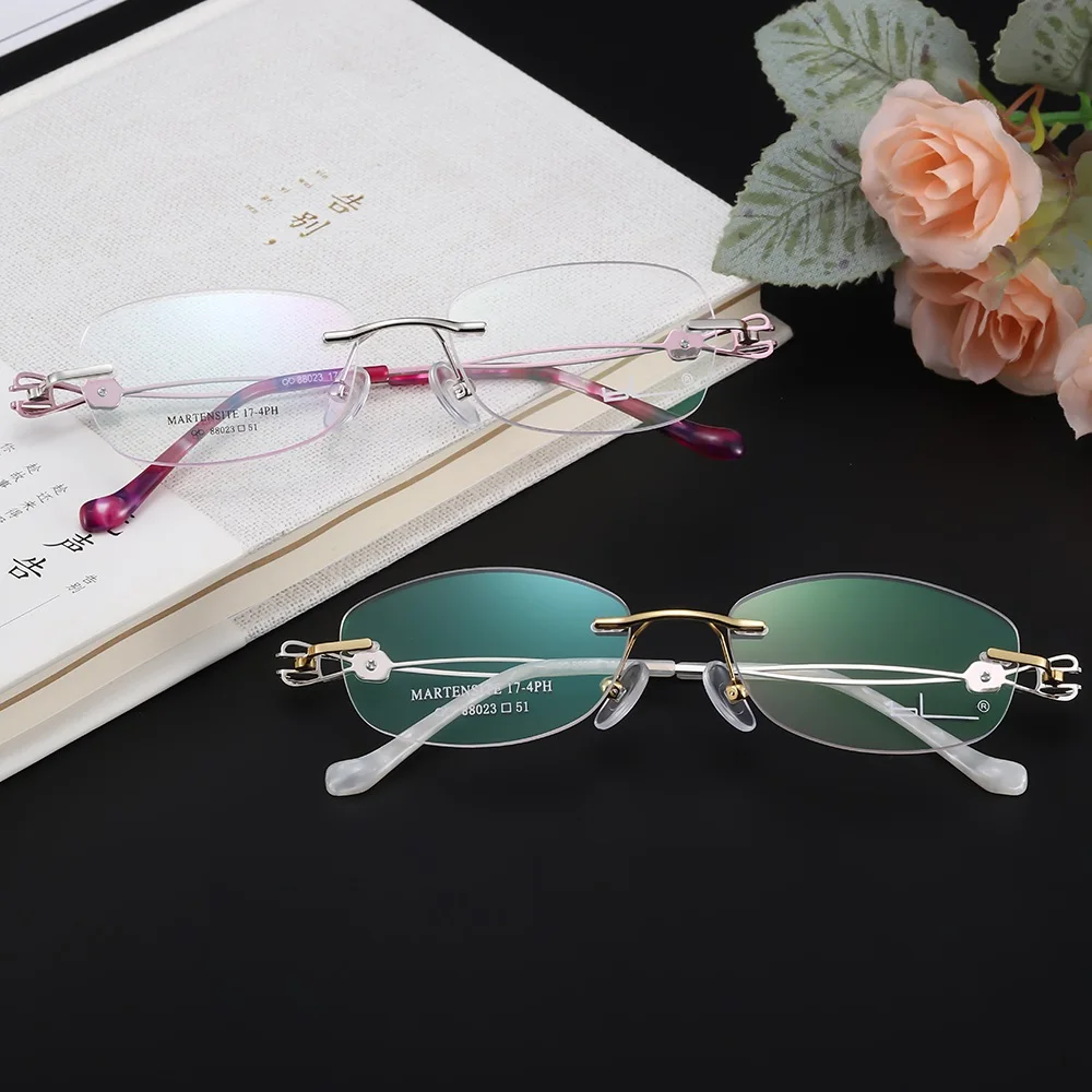 Konichenr Rimless Glasses frames for Women Optical Myopia Prescription Spectacles Clear Lens 2019 New Metal Female Eyewear Frame
Konichenr Rimless Glasses frames for Women Optical Myopia Prescription Spectacles Clear Lens 2019 New Metal Female Eyewear Frame