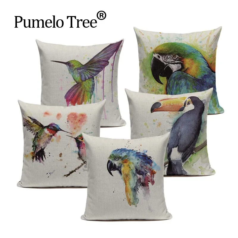 Stylish Parrot Pillow Case Cotton Linen Watercolor Starling Almofadas 45Cmx45Cm Square Home Linen Cotton Bird Pillow Case
Stylish Parrot Pillow Case Cotton Linen Watercolor Starling Almofadas 45Cmx45Cm Square Home Linen Cotton Bird Pillow Case