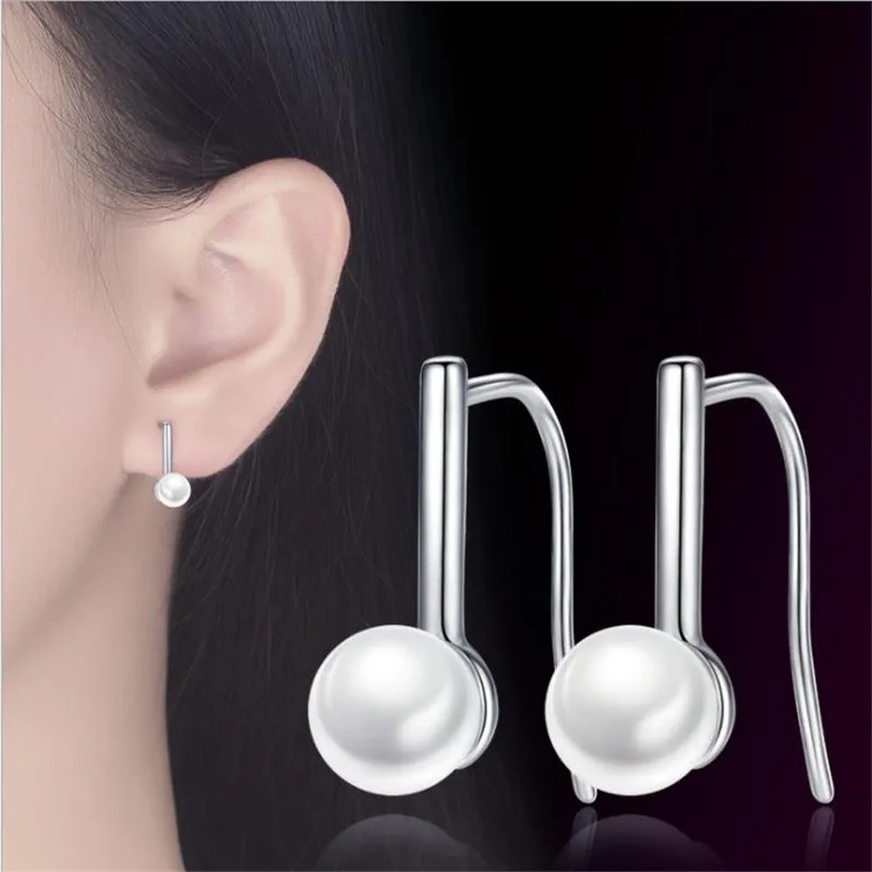 LUKENI Trendy 925 Sterling Silver Earrings For Women Jewelry Charm Pearl Earrings For Girl Lady Party Accessories
LUKENI Trendy 925 Sterling Silver Earrings For Women Jewelry Charm Pearl Earrings For Girl Lady Party Accessories