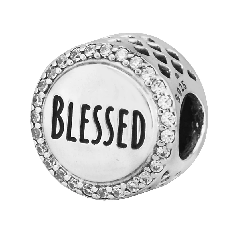 DIY Fits for Pandora Charms Bracelets Blessed Beads with Clear CZ 100% 925 Sterling-Silver-Jewelry Free Shipping
DIY Fits for Pandora Charms Bracelets Blessed Beads with Clear CZ 100% 925 Sterling-Silver-Jewelry Free Shipping