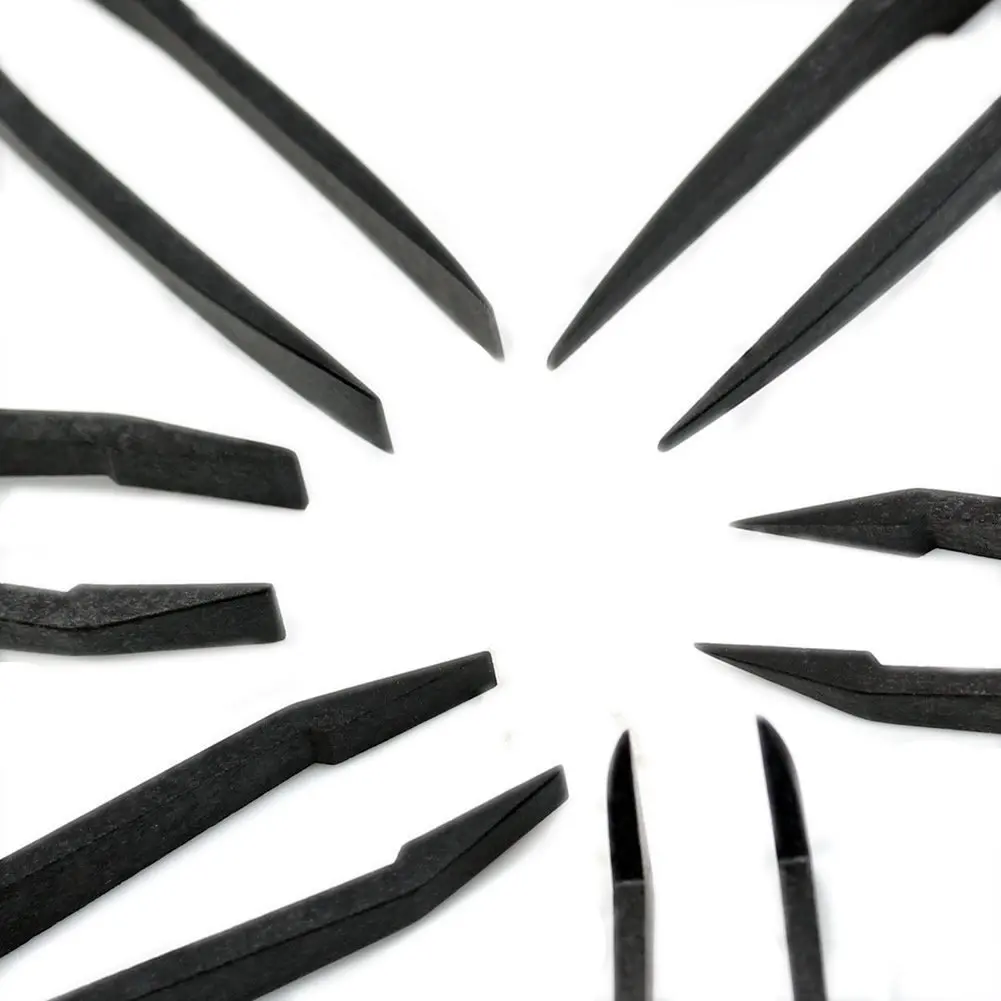 6PCS Precision Tweezer Set Plastic Anti Static Tool Kit Size 1/2/3/5/6/8 each one(Black)
6PCS Precision Tweezer Set Plastic Anti Static Tool Kit Size 1/2/3/5/6/8 each one(Black)