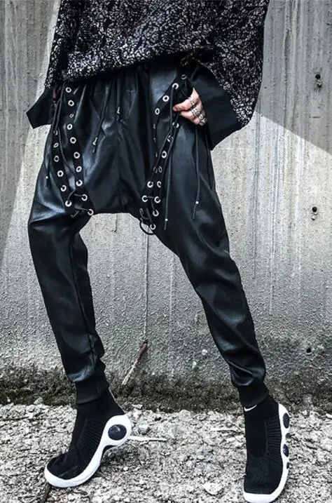 Nightclub male stage punk casual feet pants European and American style harem leather pants youth big casual leather pants
Nightclub male stage punk casual feet pants European and American style harem leather pants youth big casual leather pants