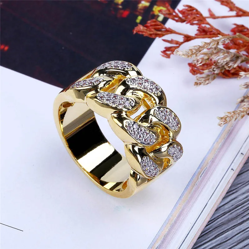 Hip Hop Bling Iced Out Copper Rhinestone Zircon Cz Zircon Chain shape Ring For Women Men Jewelry Dropshipping 8-11Size
Hip Hop Bling Iced Out Copper Rhinestone Zircon Cz Zircon Chain shape Ring For Women Men Jewelry Dropshipping 8-11Size