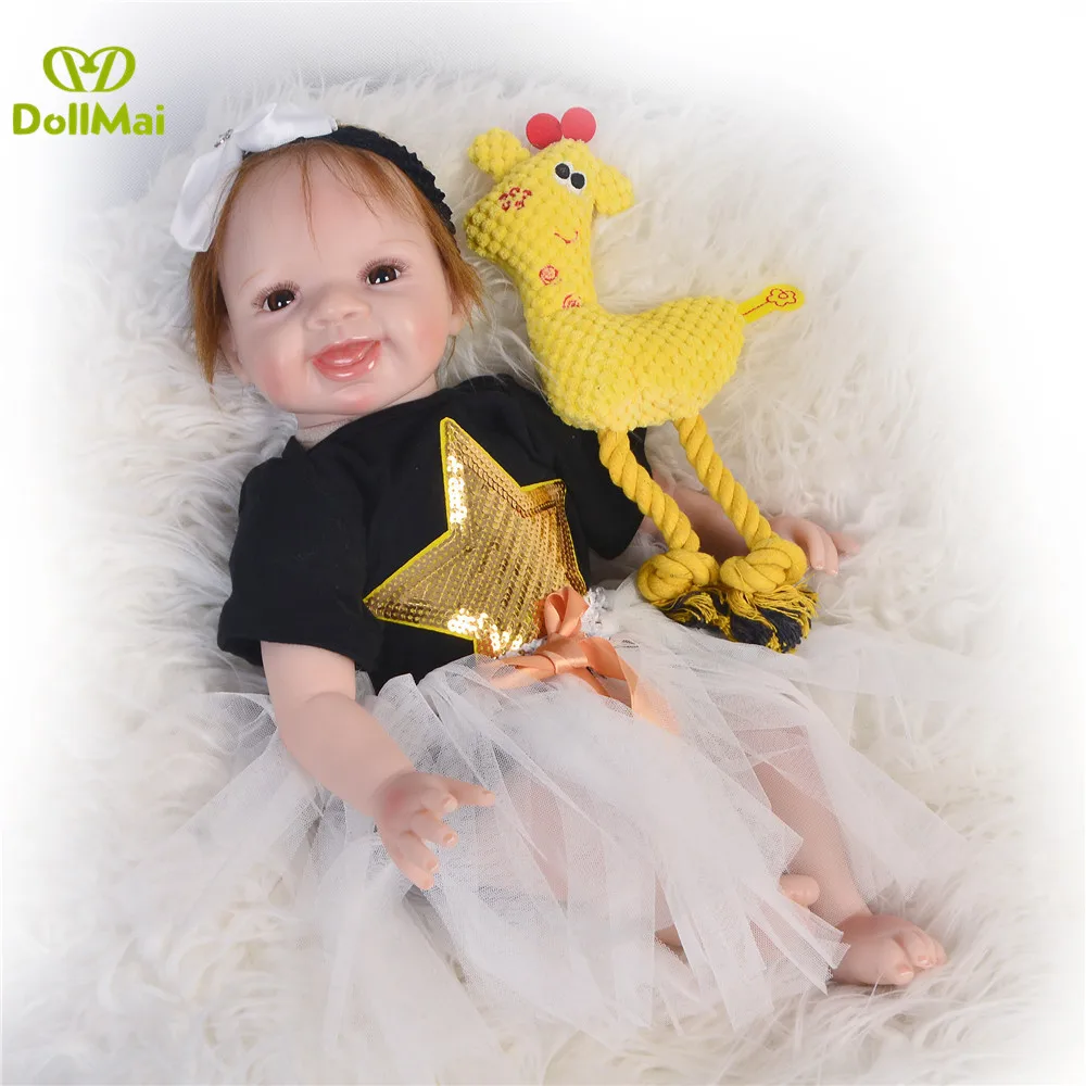 Reborn Bonecas 55cm soft silicone reborn baby dolls for child gift girl newborn bebe dolls reborn poupee enfant
Reborn Bonecas 55cm soft silicone reborn baby dolls for child gift girl newborn bebe dolls reborn poupee enfant