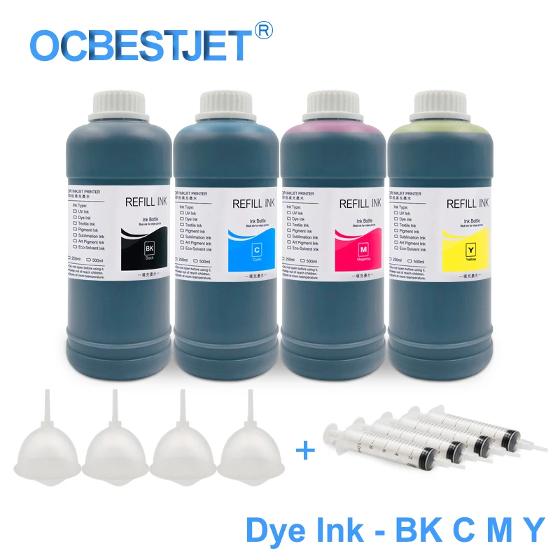 4x500ML Universal Dye Ink Refill Ink Kit For Epson L100 L110 L120 L210 L300 L355 L350 L550 L555 Stylus Pro 4400 7400 9400 B300
4x500ML Universal Dye Ink Refill Ink Kit For Epson L100 L110 L120 L210 L300 L355 L350 L550 L555 Stylus Pro 4400 7400 9400 B300