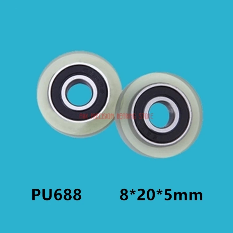 688 Polyurethane Rubber Bearing 8*20*5mm PU Rubber wheel Roller Pulley Sorter wheel Door and window Pulley Rubber wheel
688 Polyurethane Rubber Bearing 8*20*5mm PU Rubber wheel Roller Pulley Sorter wheel Door and window Pulley Rubber wheel