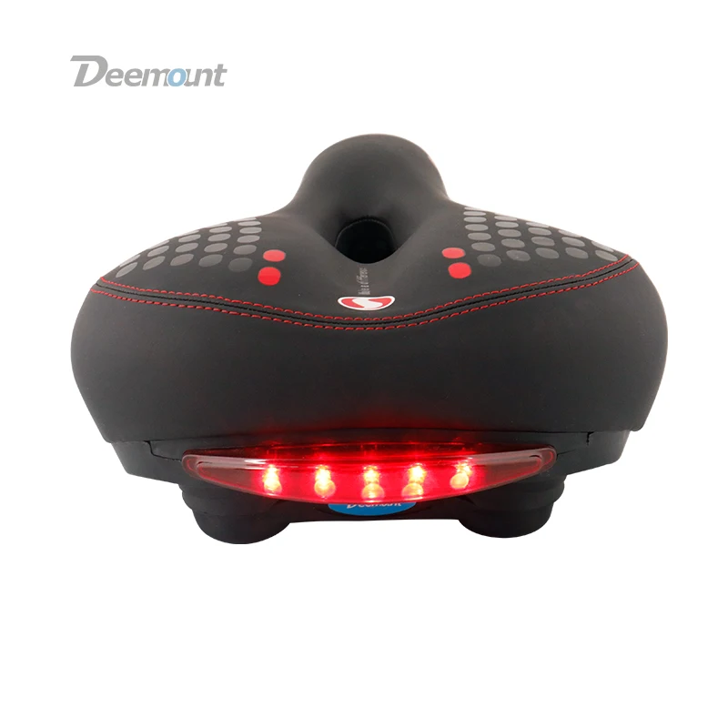 Deemount Bicycle Saddle W/ LED Taillight Shock Absorption Intensity Foam PVC Seat Comfy Durable Use MTB Cycle Cushion
Deemount Bicycle Saddle W/ LED Taillight Shock Absorption Intensity Foam PVC Seat Comfy Durable Use MTB Cycle Cushion