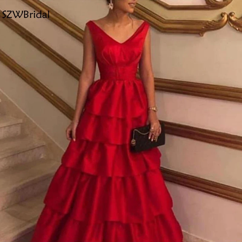 

Elegant A-Line evening dresses long Red ever pretty abendkleider 2023 Robe de soiree Formal dress Party vestido de festa longo