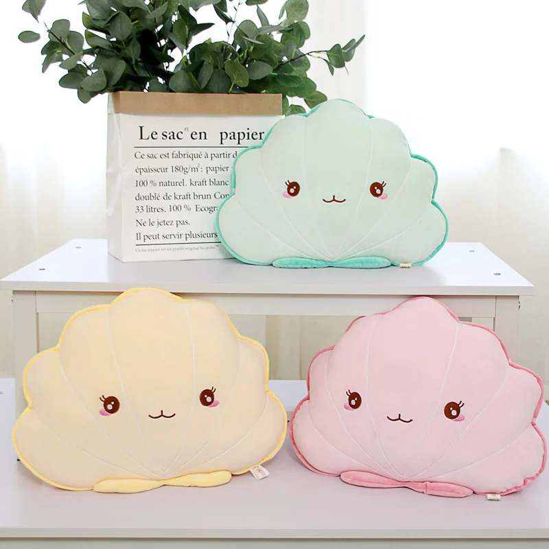 Creative Cute Shell Pillow Stuffed Rainbow Shell Plush Toys Soft Sofa Cushion Nice Baby Sleeping Pillow Home Decor Lover Gift
Creative Cute Shell Pillow Stuffed Rainbow Shell Plush Toys Soft Sofa Cushion Nice Baby Sleeping Pillow Home Decor Lover Gift