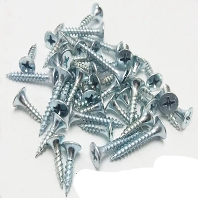 30pcs M3.5 Galvanized high strength Fine tooth phosphating drywall nail Flat head self-tapping screws Phillips Countersunk screw
30pcs M3.5 Galvanized high strength Fine tooth phosphating drywall nail Flat head self-tapping screws Phillips Countersunk screw