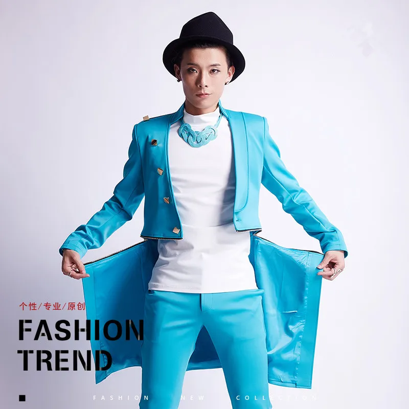 S-5XL!!! 2018 Men's clothing Dj costume vintage suit evening dress casual overcoat medium-long trench outerwear male
S-5XL!!! 2018 Men's clothing Dj costume vintage suit evening dress casual overcoat medium-long trench outerwear male
