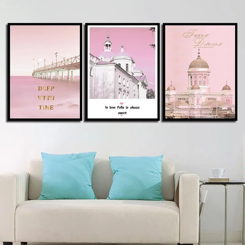 Fashion A4 Pink Castle Church Bridge Poster Home Decor Nordic Style Painting Quotes Canvas Art Prints Kids Room Wall Pictures
Fashion A4 Pink Castle Church Bridge Poster Home Decor Nordic Style Painting Quotes Canvas Art Prints Kids Room Wall Pictures
