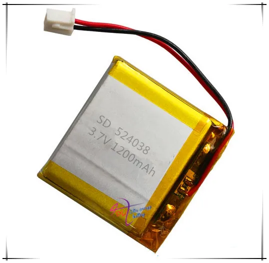 

li-po XHR-2P 2.54 1200mAh 524038 504040 40*40*5.2mm 3.7V lithium polymer battery point reading machine