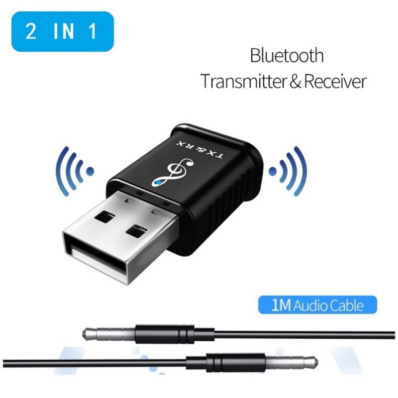 2-в-1 музыкальный аудио приемопередатчик приемник передатчик для Bluetooth 5 0 USB