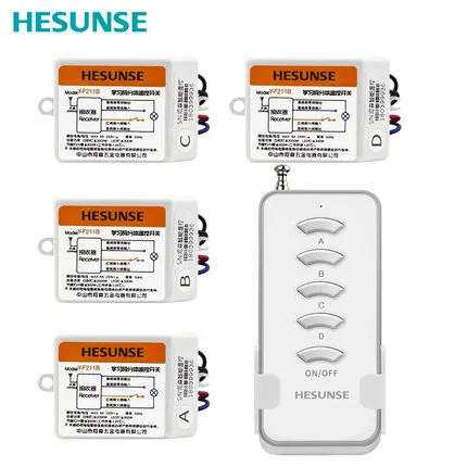 Y-F211B1N4 Four Channels Digital Wireless Remote Control Switch 220V&110V Signal Stability
Y-F211B1N4 Four Channels Digital Wireless Remote Control Switch 220V&110V Signal Stability