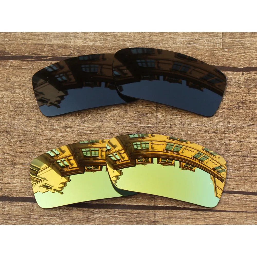 Vonxyz 2 Pairs Stealth Black & 24K Mirror Polarized Replacement Lenses for-Oakley Gascan Frame
Vonxyz 2 Pairs Stealth Black & 24K Mirror Polarized Replacement Lenses for-Oakley Gascan Frame