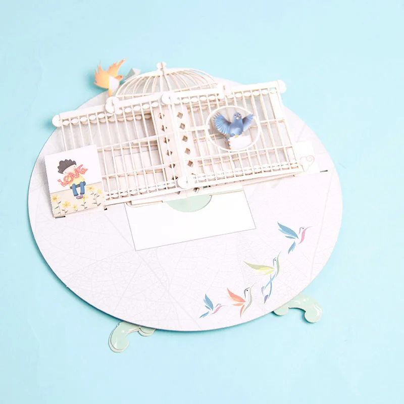3D Laser Cut Handmade Cute Table Bird Cage Paper Invitation Greeting Cards PostCard Kids Birthday Party Festival Creative Gift
3D Laser Cut Handmade Cute Table Bird Cage Paper Invitation Greeting Cards PostCard Kids Birthday Party Festival Creative Gift