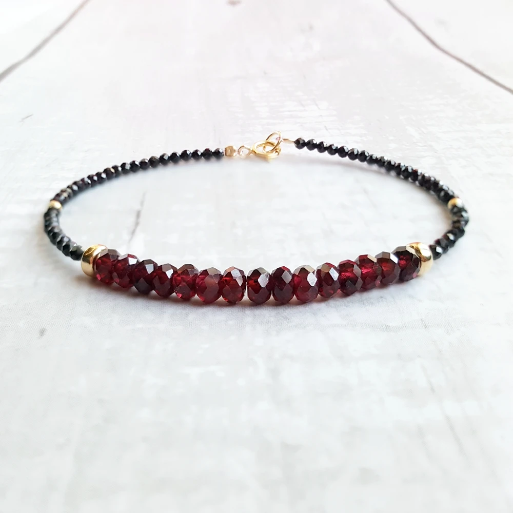 Lii Ji Garnet Black Spinel Bracelet Natural Stone 925 Sterling Silver Gold Plated Sparkling Delicate Jewelry Dropshipping
Lii Ji Garnet Black Spinel Bracelet Natural Stone 925 Sterling Silver Gold Plated Sparkling Delicate Jewelry Dropshipping