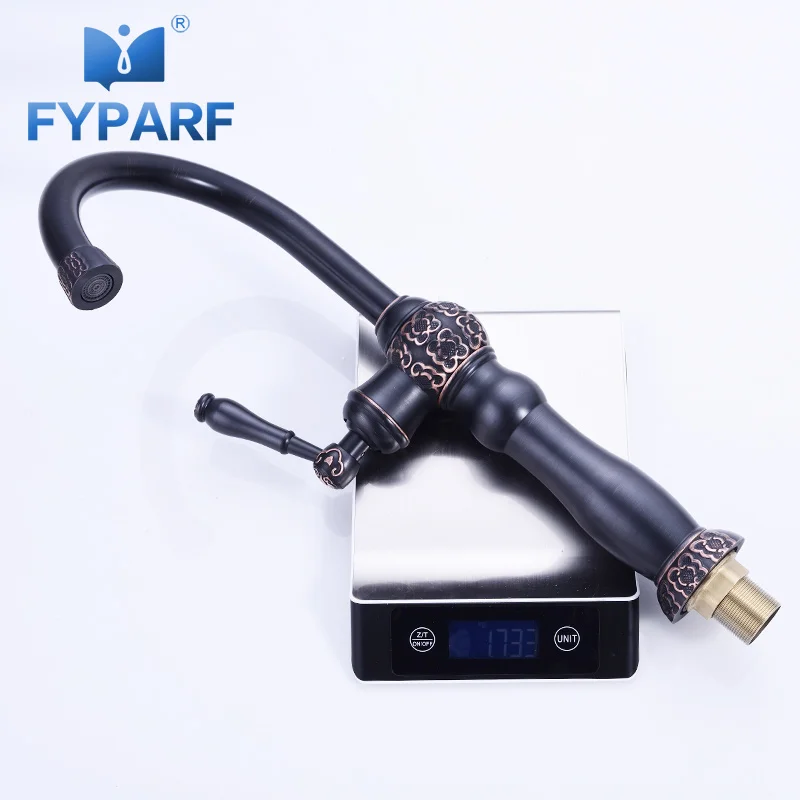 FYPARF Oil Rubbed Bronze Bathroom Faucet Single Handle Vessel Mixer Water Tap Black Brass Basin Mixer Cold and Hot Bathroom Taps
FYPARF Oil Rubbed Bronze Bathroom Faucet Single Handle Vessel Mixer Water Tap Black Brass Basin Mixer Cold and Hot Bathroom Taps