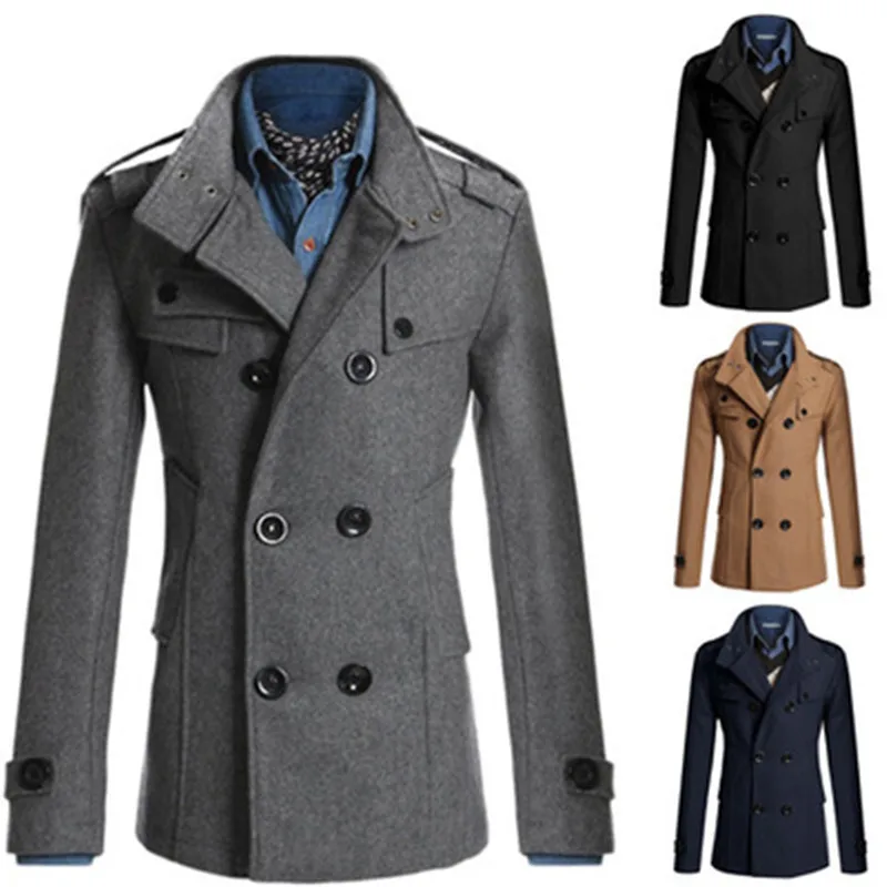 Casual men Long Trench jacket Autumn Winter thick Solid color coat mens Double-breasted Windbreaker Male slim outerwear Overcoat
Casual men Long Trench jacket Autumn Winter thick Solid color coat mens Double-breasted Windbreaker Male slim outerwear Overcoat