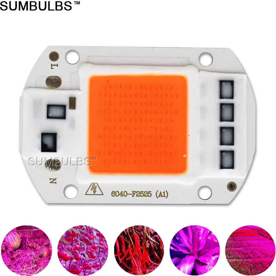 SUMBULBS светодиодный Grow светильник лампы постоянного тока чип полный спектр Вход 110V