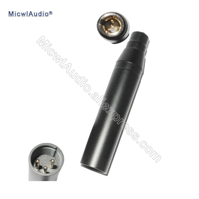 Мини XLR 4-контактный входной конденсаторный микрофон для Shure большой 3-контактный