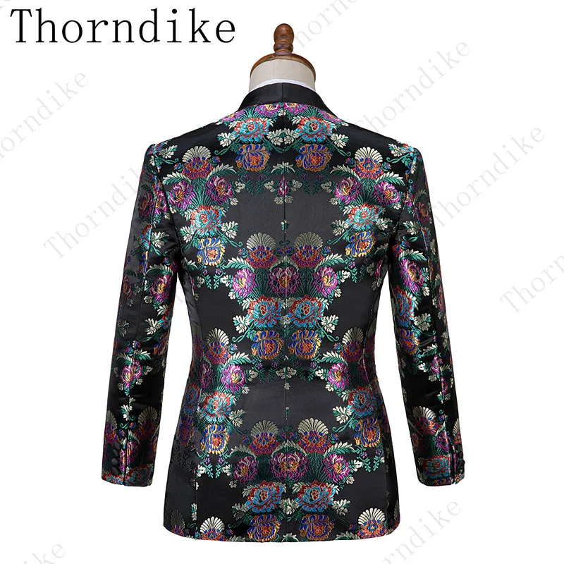 Красивые дешевые черные жаккардовые костюмы Thorndike для ужина смокинг под заказ
