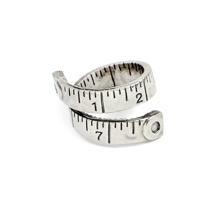 

Twisted Ruler Measure Ring Free size Adjustable ring Antique Alliance Homme Party Jewelry Wholesale