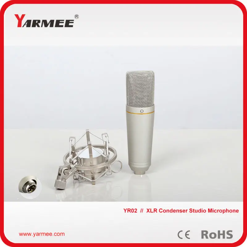 Cardioid XLR professional high SPL condenser recording microphone musical microphone stuidio microphone YR02
Cardioid XLR professional high SPL condenser recording microphone musical microphone stuidio microphone YR02
