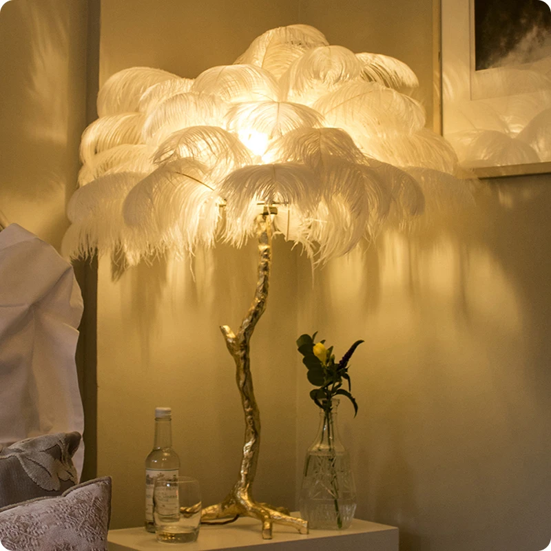 Feather table lamp for living room copper pure brass modern light luxury Nordic villa hotel club lighting
Feather table lamp for living room copper pure brass modern light luxury Nordic villa hotel club lighting