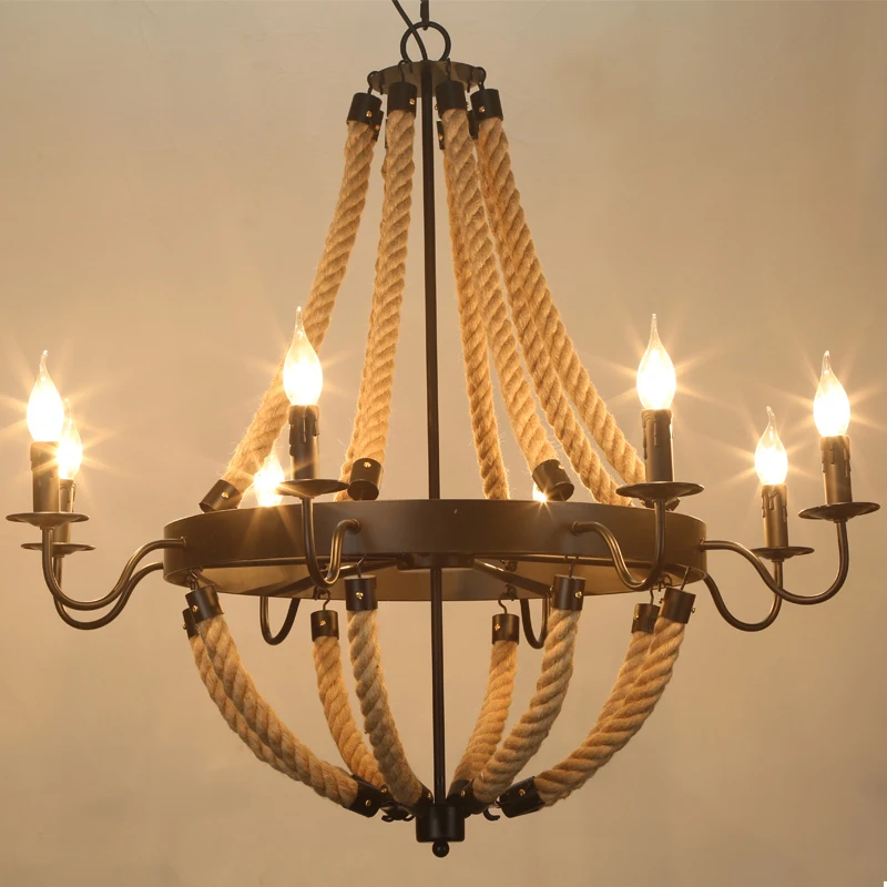 Loft retro chandelier lighting metal + cord e14 candle bulb industrial led chandelier lamp hotel home hanging lamp AC 110v 220v
Loft retro chandelier lighting metal + cord e14 candle bulb industrial led chandelier lamp hotel home hanging lamp AC 110v 220v