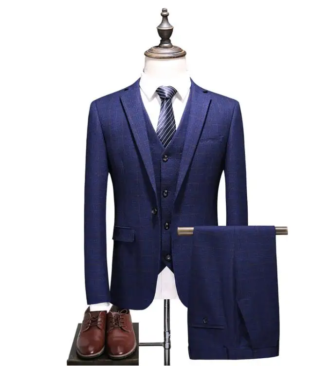 (Jacket+Vest+Pants) 2019 High Quality Wedding Suits For Men Formal Party Tuxedo Mens Suit Terno Masculino Slim Fit Men Suits
(Jacket+Vest+Pants) 2019 High Quality Wedding Suits For Men Formal Party Tuxedo Mens Suit Terno Masculino Slim Fit Men Suits