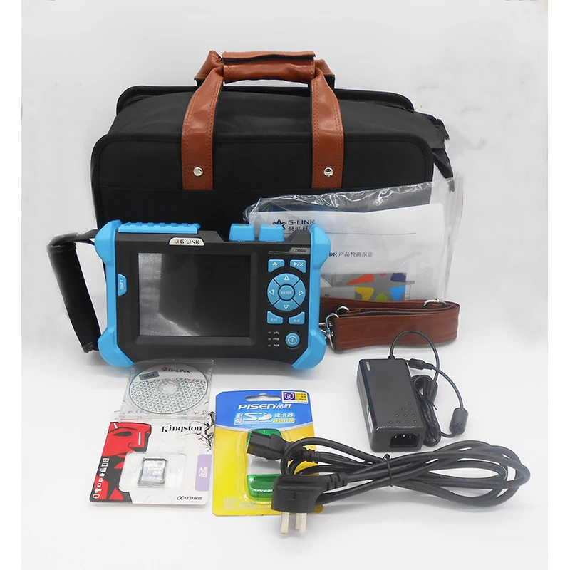 Handheld OTDR TR600 SM 1310/1550nm Optical Time Domain Reflectometer 32/30dB 120KM VFL function Visual Fault Location Function
Handheld OTDR TR600 SM 1310/1550nm Optical Time Domain Reflectometer 32/30dB 120KM VFL function Visual Fault Location Function