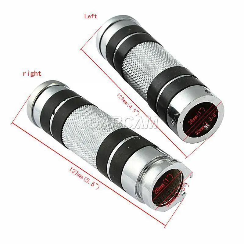 Pair Universal Motorcycle Hand Grips 1" Handlebar Bar Chrome Billet For Honda Yamaha Suzuki Kawasaki Harley Cruiser Aprilia
Pair Universal Motorcycle Hand Grips 1" Handlebar Bar Chrome Billet For Honda Yamaha Suzuki Kawasaki Harley Cruiser Aprilia