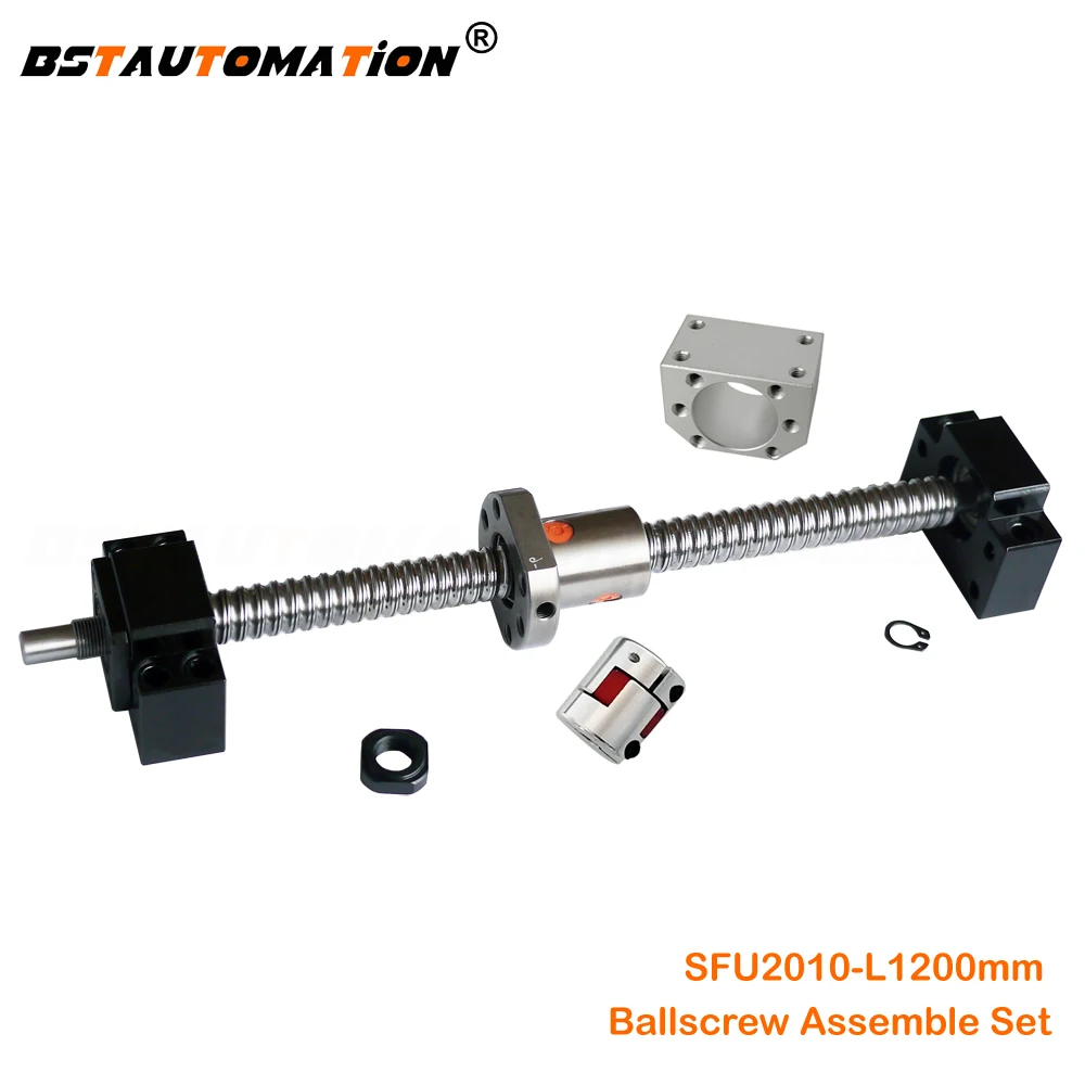 SFU2010 1200mm Ball Screw With 2010 Ballnut DSG20H Aluminium Housing BK15 BF15 Bearing Block Jaw Coupling For CNC Router Parts
SFU2010 1200mm Ball Screw With 2010 Ballnut DSG20H Aluminium Housing BK15 BF15 Bearing Block Jaw Coupling For CNC Router Parts