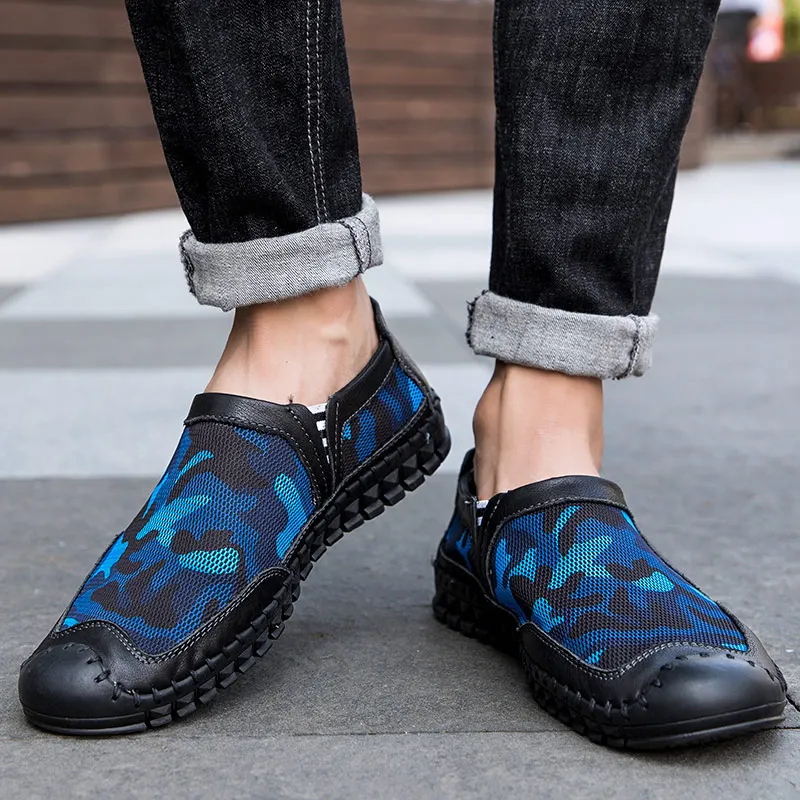 Summer Men Mesh Casual Shoes Breathable Fashion Slip On Zapato Hombre Big Size Designer Flat Mens Slip-ons Camouflage Quality
Summer Men Mesh Casual Shoes Breathable Fashion Slip On Zapato Hombre Big Size Designer Flat Mens Slip-ons Camouflage Quality